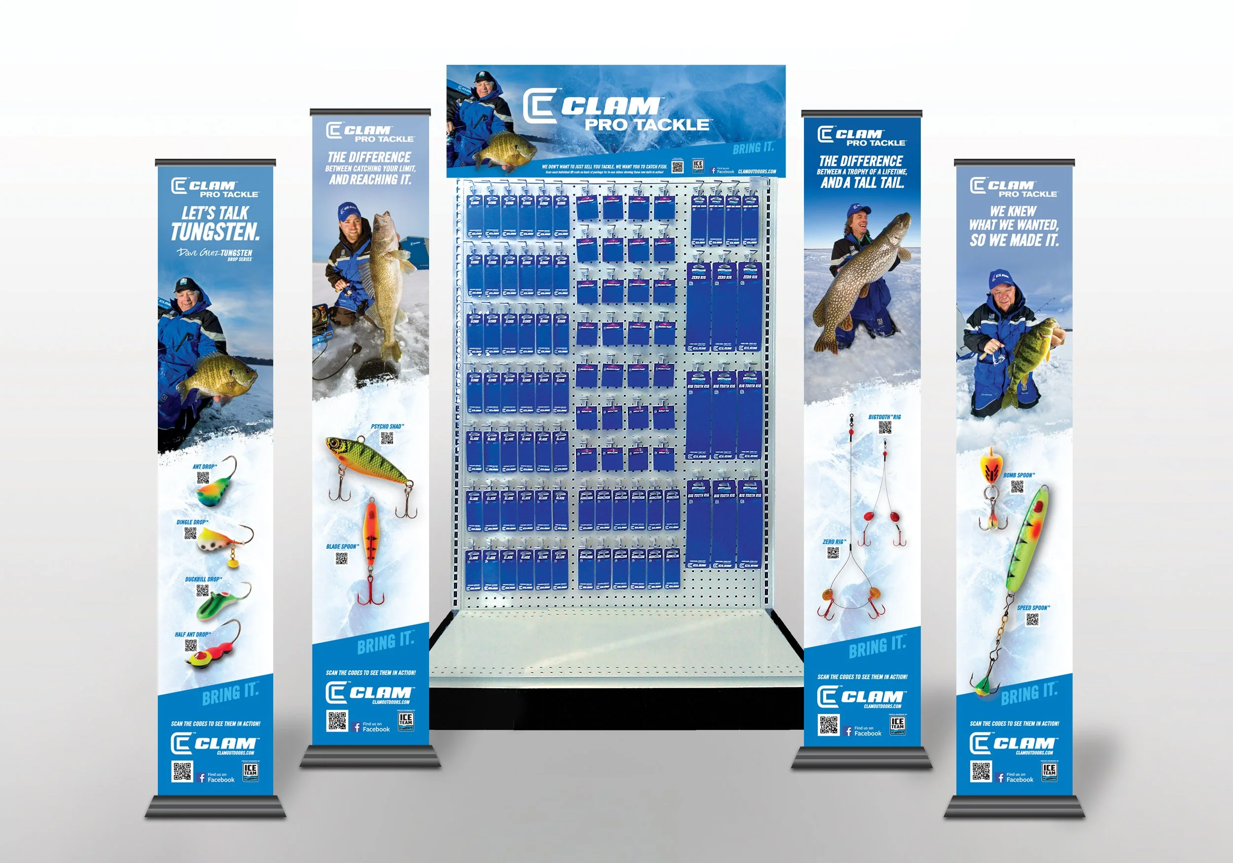CLAM Pro Tackle In-Store Display