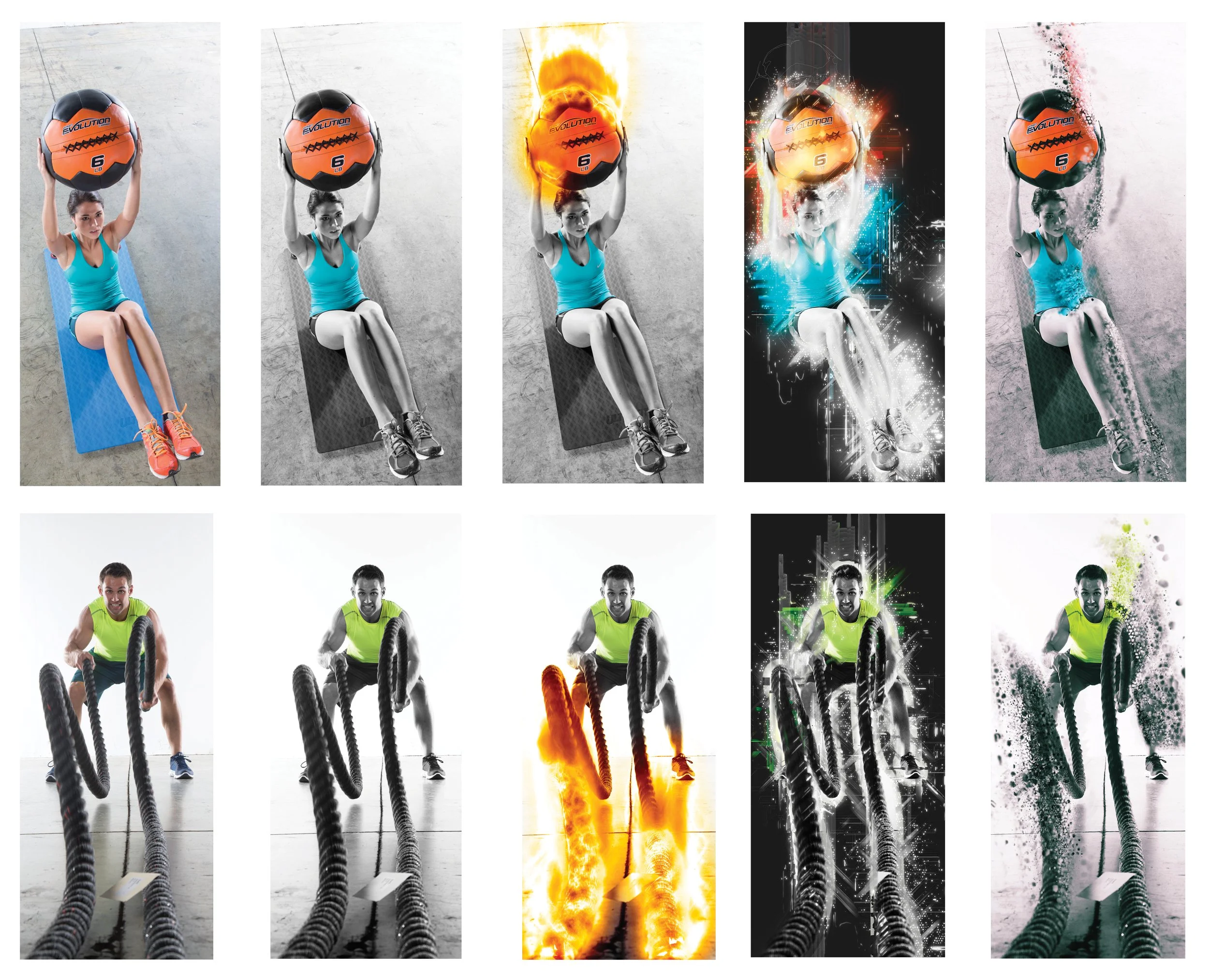 Exploring different photoshop treatments